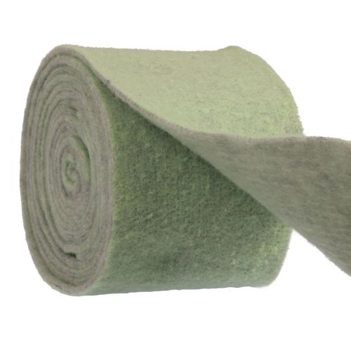 Fita de feltro fita de lã cinza verde fofa fita decorativa 14cm 5m