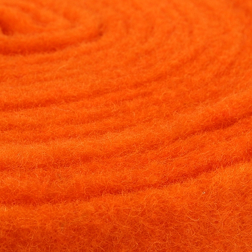 Floristik24 Fita de feltro laranja 7,5cm 5m