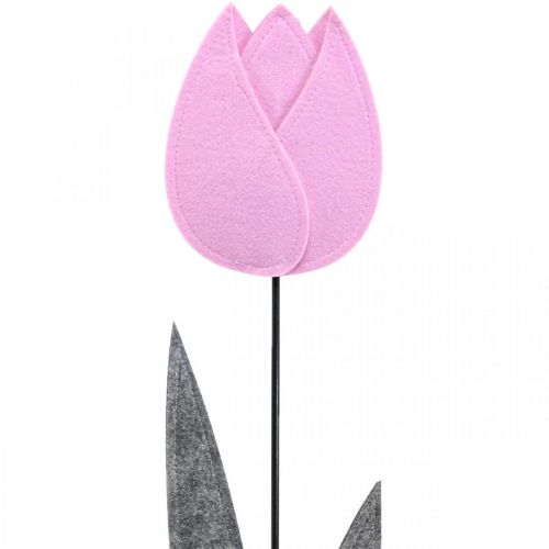Itens Flor de feltro flor deco decoração de mesa rosa tulipa H68cm