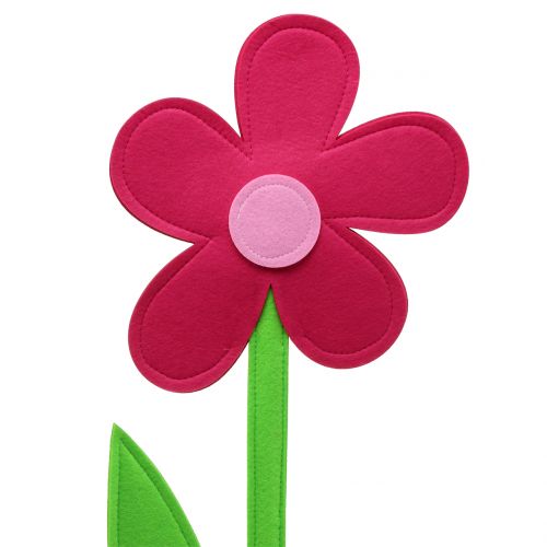 Itens Flor de feltro rosa 64cm