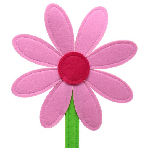 Flor de feltro rosa 87 cm