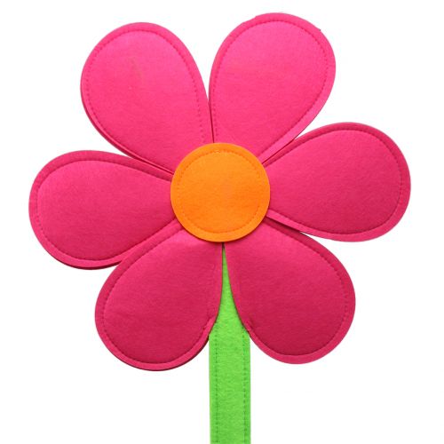 Floristik24 Flor de feltro rosa 87 cm