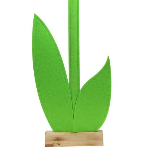 Floristik24 Flor de feltro laranja 87cm