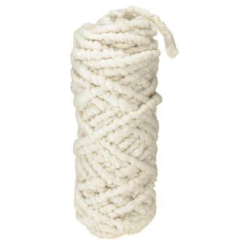 Itens Cordão de feltro polar Mirabell 25m branco
