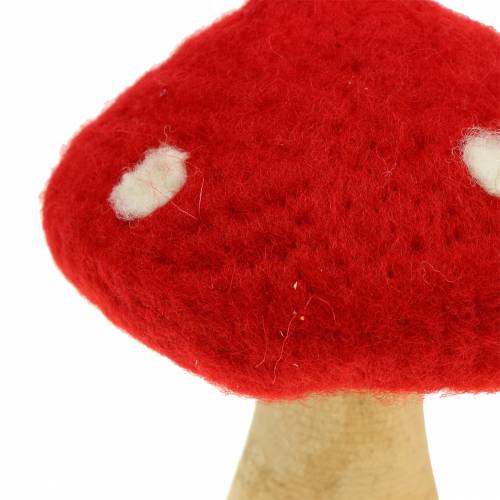 Floristik24 Decoração de outono agárico com mosca vermelho H13,5 cm 2 unidades
