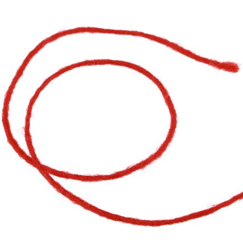 Itens Cordão de feltro fio de lã fio de lã pavio vermelho 100m