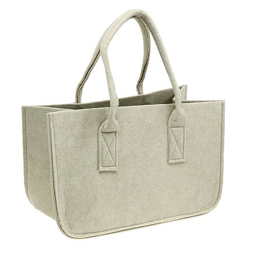 Floristik24 Saco de feltro creme 39x25x22cm