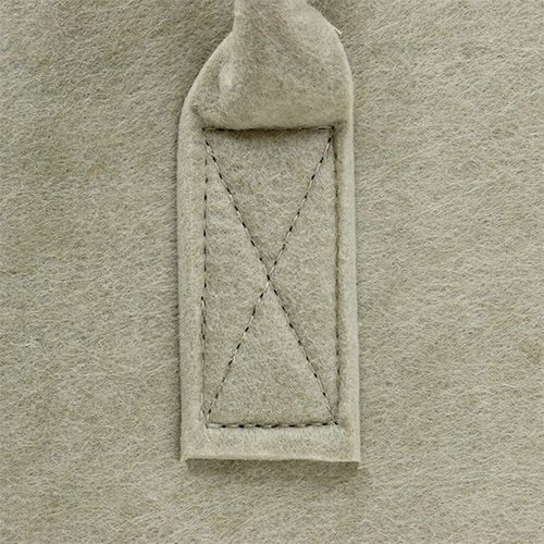 Floristik24 Saco de feltro creme 39x25x22cm