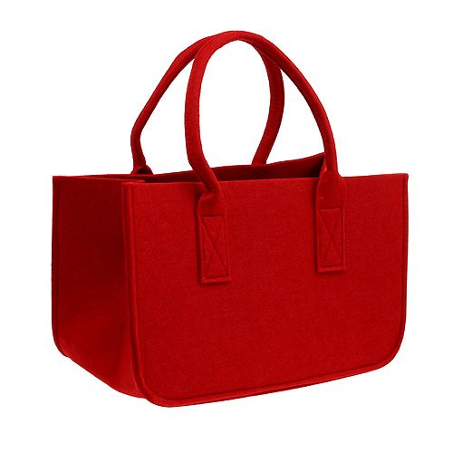Floristik24 Saco de feltro 39x25x22cm vermelho