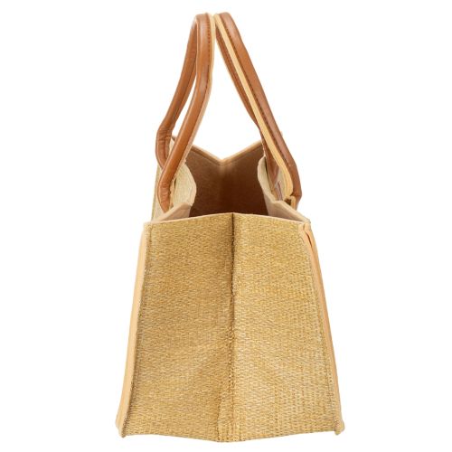Bolsa de feltro com aparência de ráfia, 50 cm x 25 cm x 25 cm | Floristik24.pt