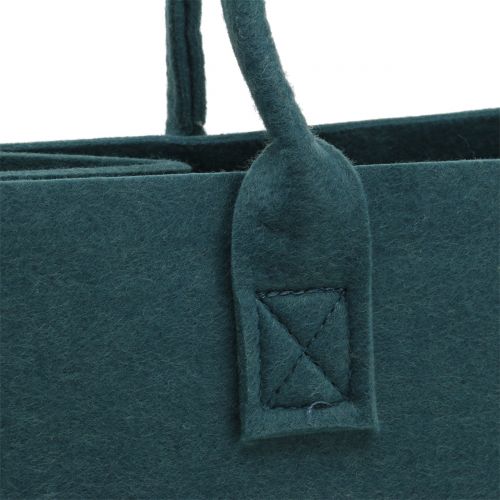 Floristik24 Saco de feltro cinza-azulado 40cm x 20cm x 25cm