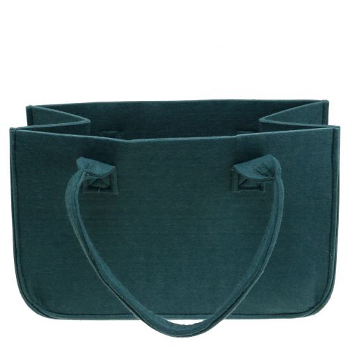 Floristik24 Saco de feltro cinza-azulado 40cm x 20cm x 25cm