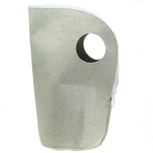 Floristik24 Saco de feltro Cinzento H58cm