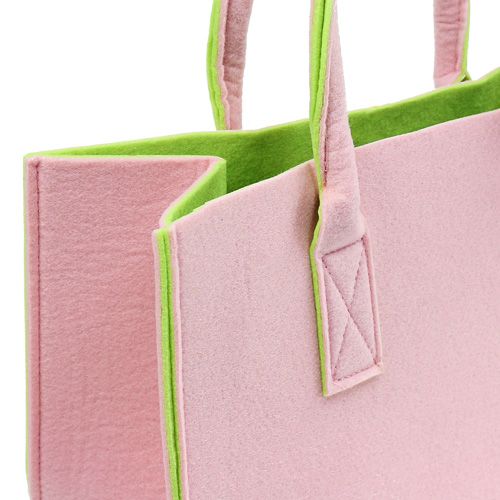 Floristik24 Sacos de feltro rosa claro 40cm x 25cm x 20cm