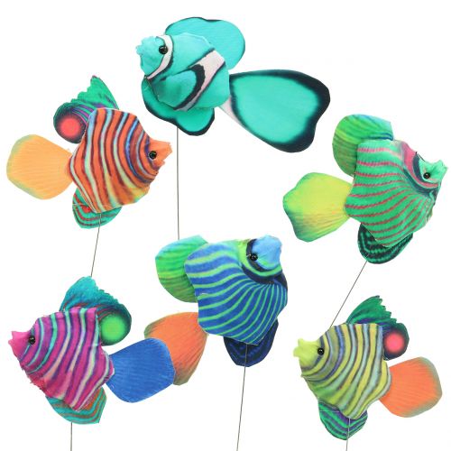 Floristik24 Plugues decorativos de peixes variados 6pcs