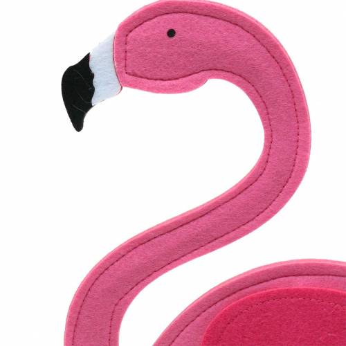 Itens Decoração de verão flamingo em pé feltro rosa 28 × H58cm
