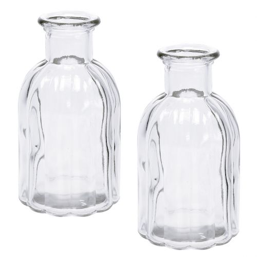 Itens Vaso para garrafa pequeno Ø5,5cm Alt.10,5cm transparente 6 unidades