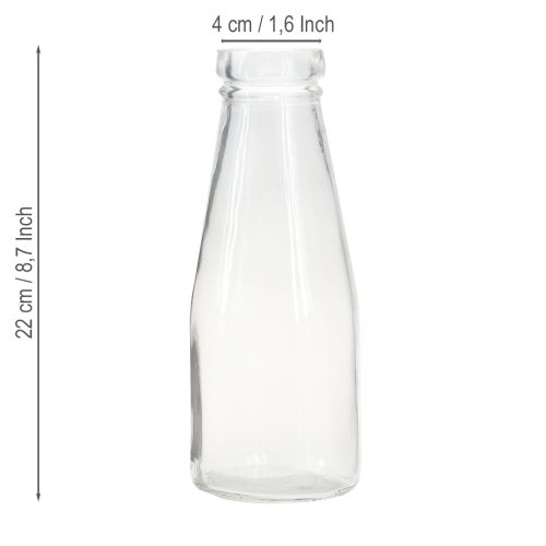 Itens Decoração de garrafas garrafa de vidro vaso de vidro Ø8cm 22cm