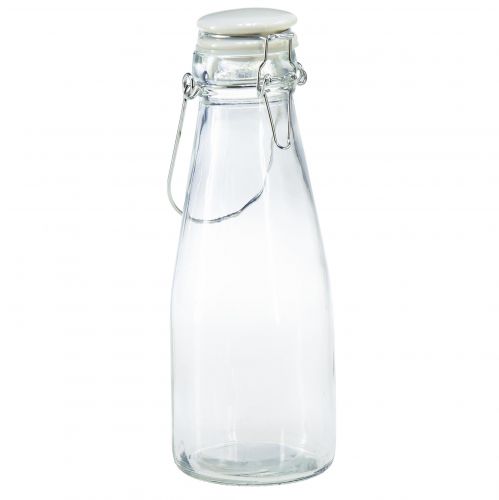 Garrafas garrafa de vidro decorativa com tampa Ø8cm 24cm