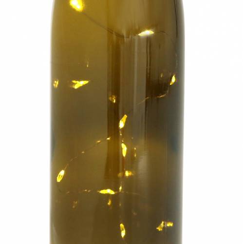 Floristik24 Luz de garrafa LED branco quente 73cm 15L