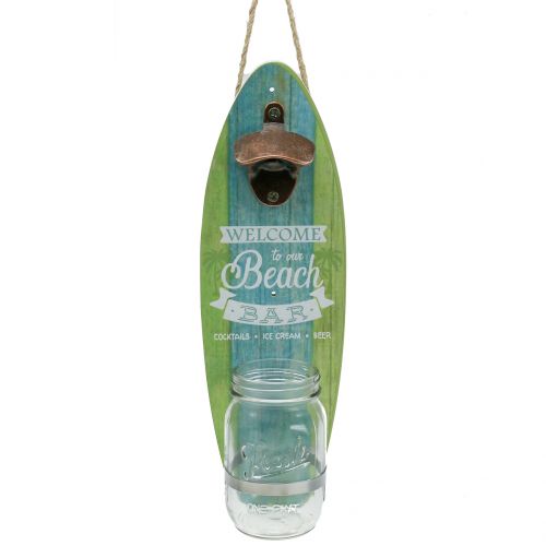 Abridor de garrafas de parede &quot;Beach Bar&quot; 36cm x 11cm