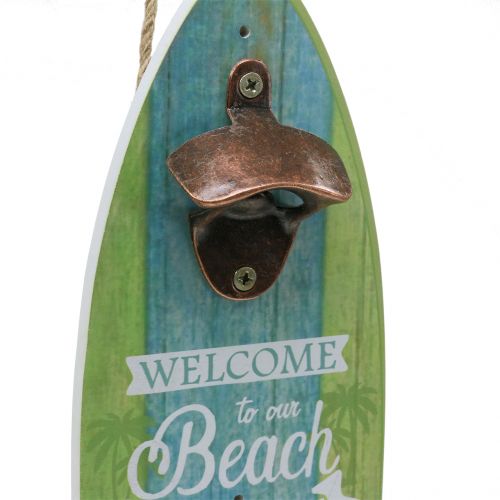 Floristik24 Abridor de garrafas de parede &quot;Beach Bar&quot; 36cm x 11cm
