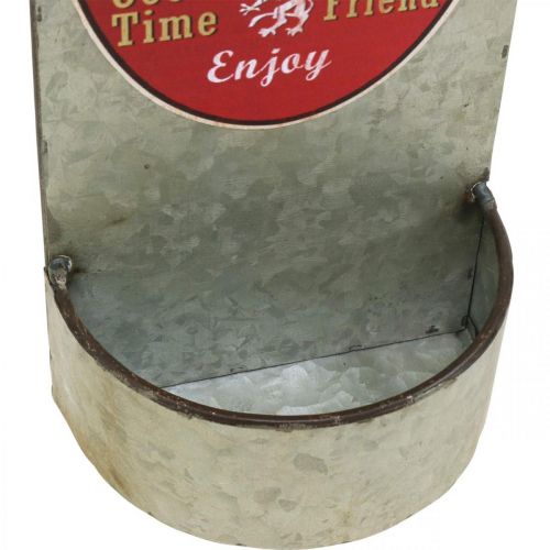 Floristik24 Abridor de garrafas com decoração vintage em metal com recipiente de recolha H41cm