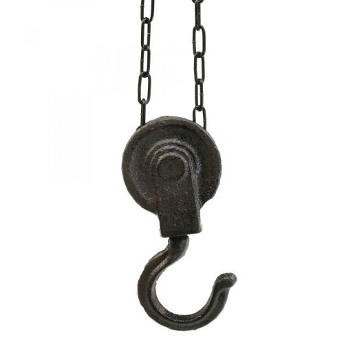Polia Deco Metal Deco Marrom Preto Vintage 40cm