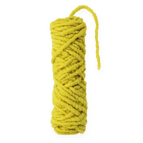 Floristik24 Velo de cordão de feltro Mirabell 25m amarelo
