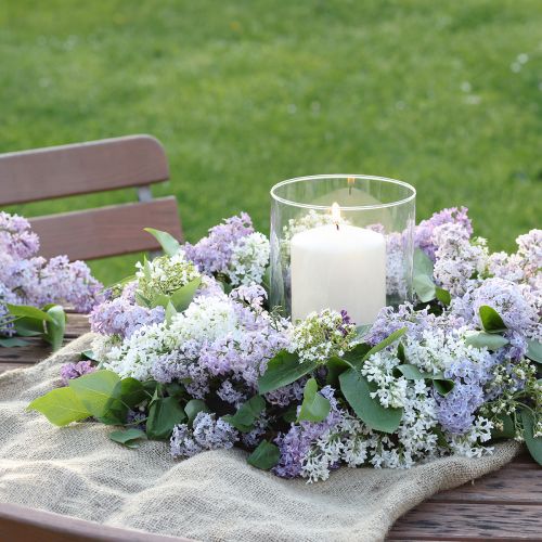 Floristik24 Vaso de vidro alto cilindro de vidro vaso de flores de vidro Ø15cm Alt.20cm