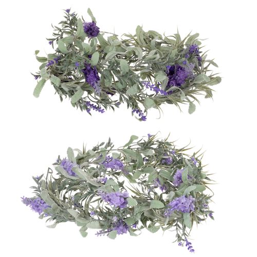 Itens Guirlanda Lilás Artificial para Decoração de Primavera, Ideal para Ocasiões Especiais e Design Sazonal, 145cm (2 peças)