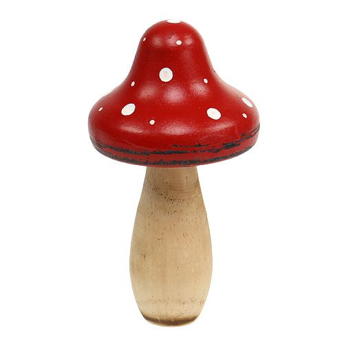 Floristik24 Toadstool feito de madeira 21cm