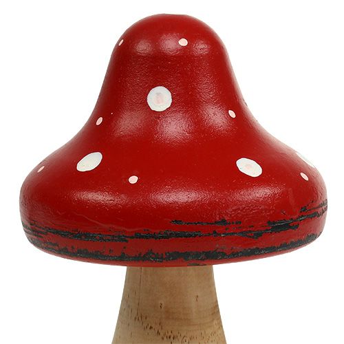Floristik24 Toadstool feito de madeira 21cm