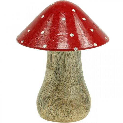 Floristik24 Fly agaric deco cogumelo de madeira decoração de outono madeira 10×8cm