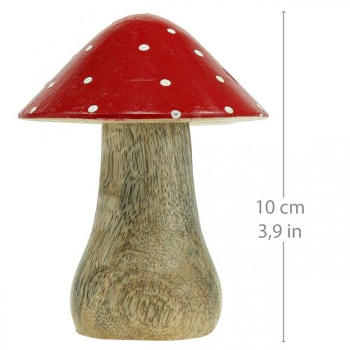 Floristik24 Fly agaric deco cogumelo de madeira decoração de outono madeira 10×8cm
