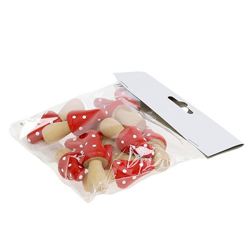 Floristik24 Toadstool feito de madeira 6cm 12pcs
