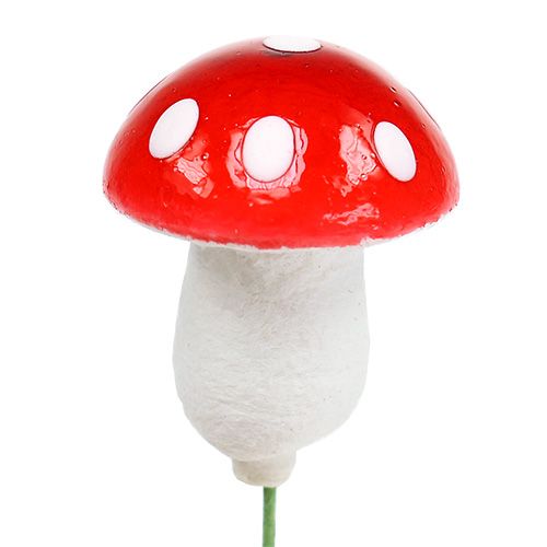 Floristik24 Toadstool em um fio 2,2cm 100pcs