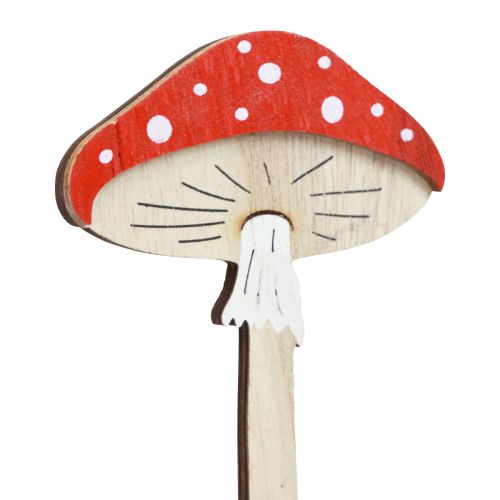 Itens Tampões de madeira decorativos para cogumelo venenoso, plugues de flores de madeira 18 cm 12 unidades