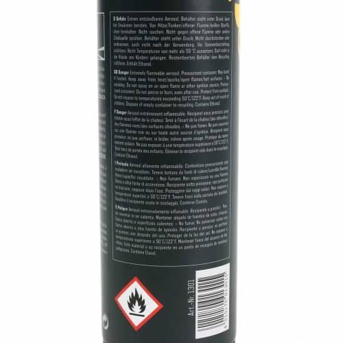 Floristik24 Spray de cor seda amarelo sol mate 400ml