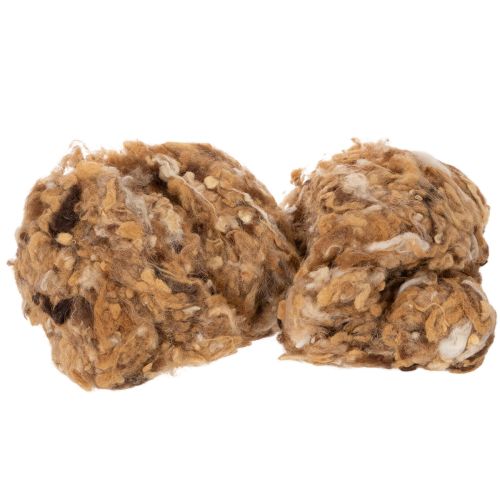 Lã de ovelha marrom mesclada, lã natural, solta, para artesanato, 250g