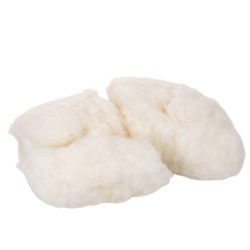 Lã de ovelha solta, lã natural, mescla branca, versátil, 250g comprar | Floristik24.pt