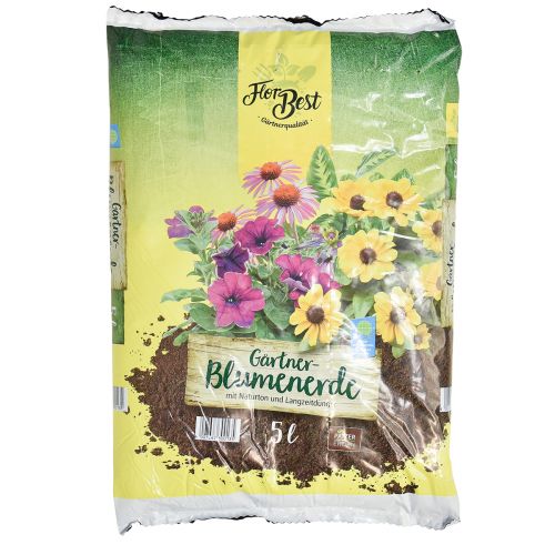 Floristik24 Solo para vasos de jardineiro FlorBest com argila natural e fertilizante de longo prazo 5l