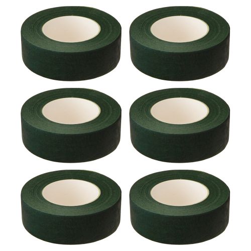 Itens Fita floral fita de embrulho de flores verde 25mm 6 un
