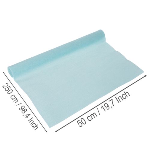 Papel crepom azul para decoração floral, 50x250cm. | Floristik24.pt