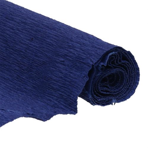 Floristik24 Papel crepom florista azul escuro 50x250cm