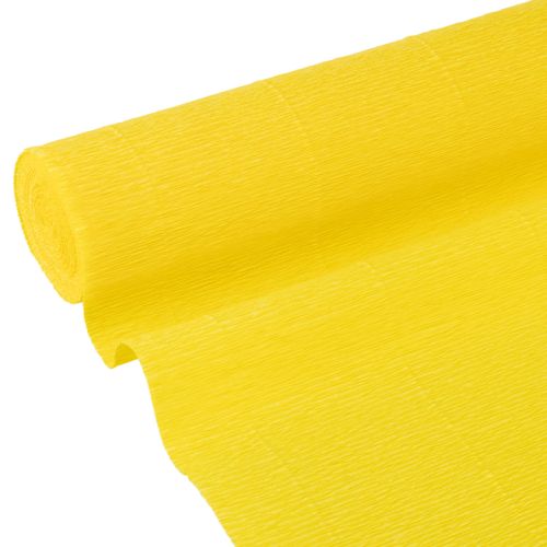 Papel crepom florista amarelo 50x250cm