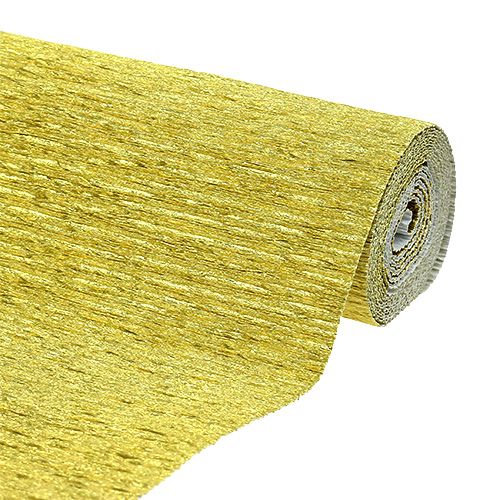 Floristik24 Papel Crepom Florista Dourado 50x250cm