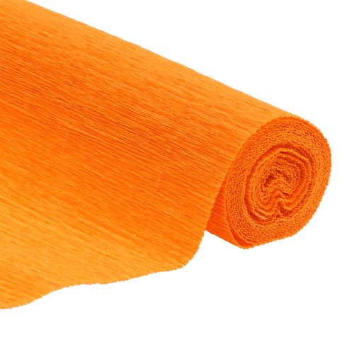 Papel crepom florista laranja claro 50x250cm