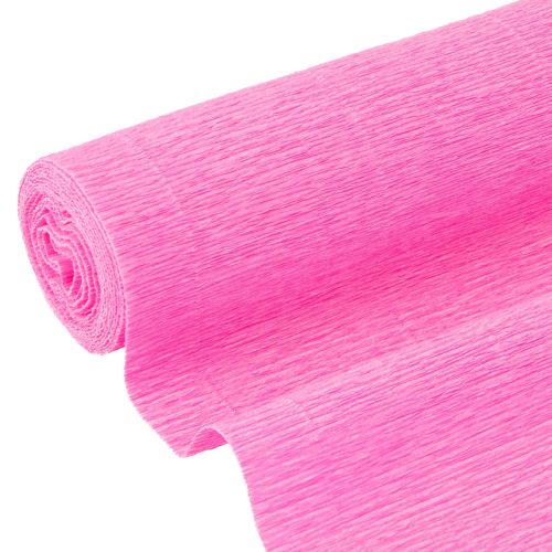 Floristik24 Papel crepom florista rosa claro 50x250cm