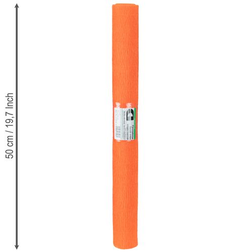 Itens Papel crepom florista laranja 50x250cm